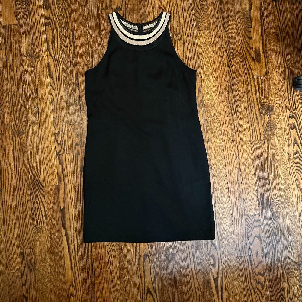 Ann Taylor Detailed Neckline Dress